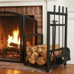 garrett-wade 5-Piece Firewood Rack Set New