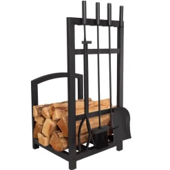 garrett-wade 5-Piece Firewood Rack Set New