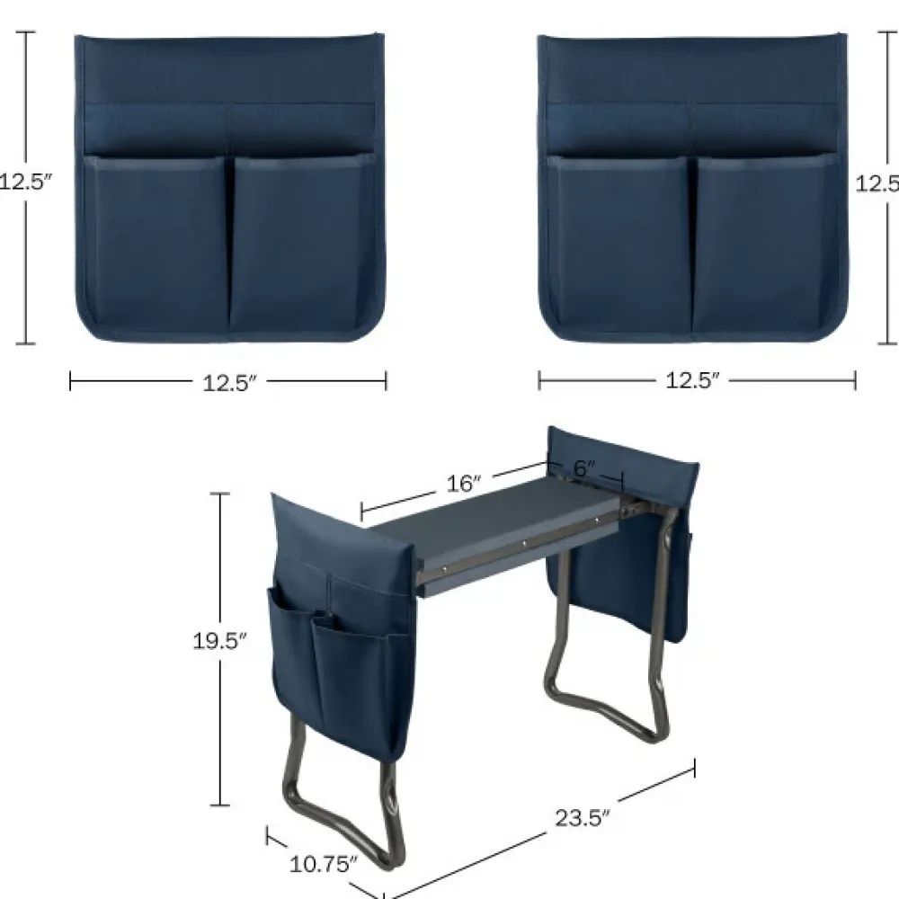 garrett-wade Portable Bench & Kneeler, Navy Online