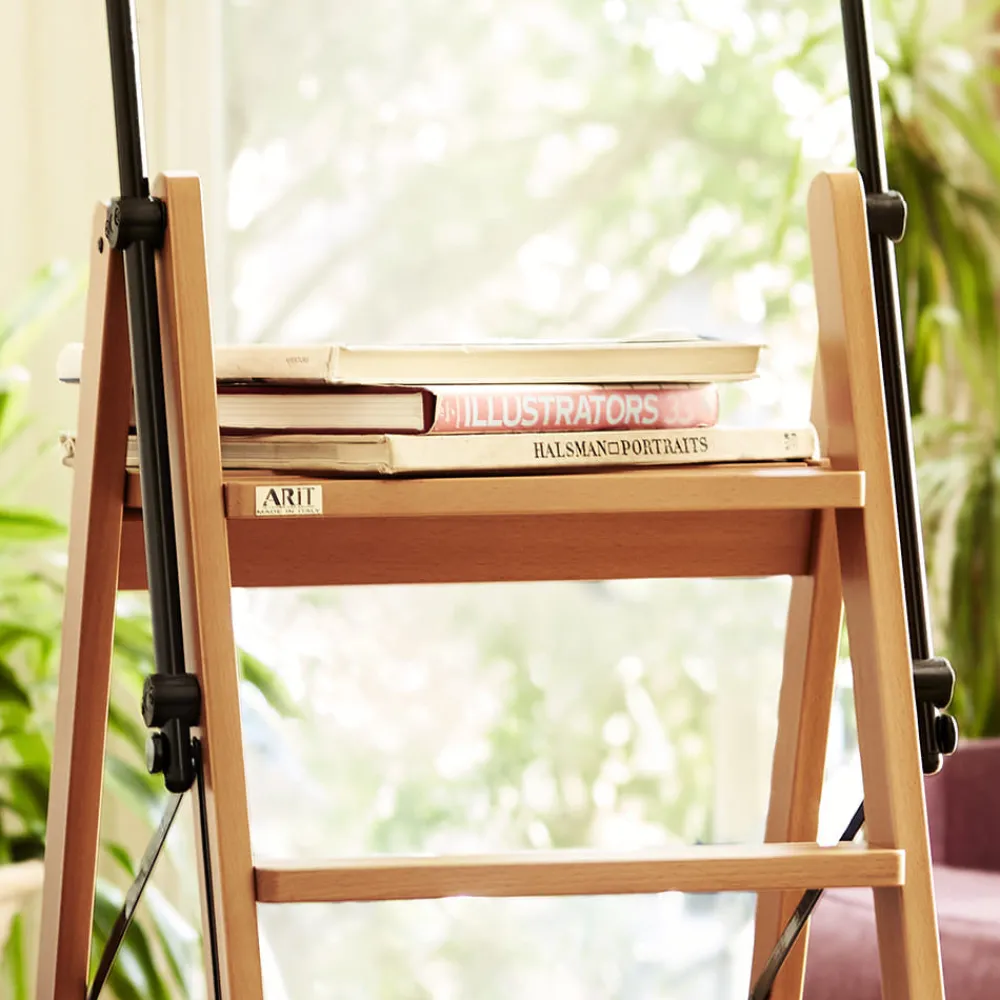 garrett-wade Premium Italian Beechwood Extendable Rolling Ladder Best