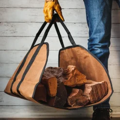 garrett-wade Premium Waxed Canvas Log Carrier Discount