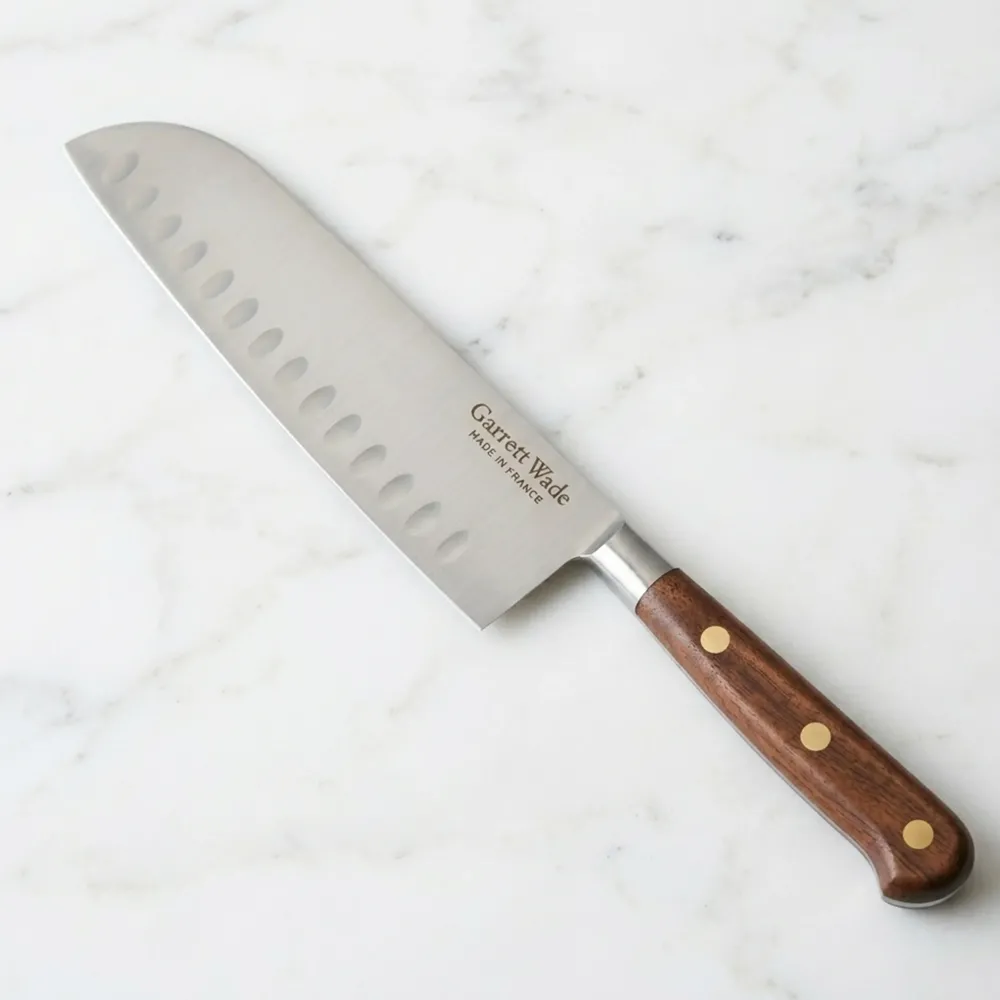 Garrett Wade Scalloped Santoku Knife Walnut Hot