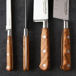 Garrett Wade Serrated Utility Knife 12cm Olivewood Online