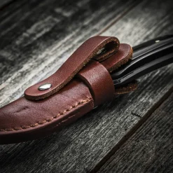 Garrett Wade Short Damascus Fixed-Blade Knife New