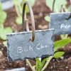 garrett-wade Slate Stone Garden Labels with Steel Stakes (6 pcs) Hot