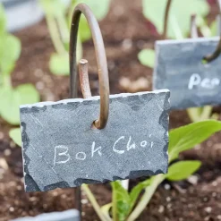garrett-wade Slate Stone Garden Labels with Steel Stakes (6 pcs) Hot