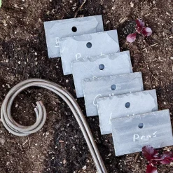 garrett-wade Slate Stone Garden Labels with Steel Stakes (6 pcs) Hot