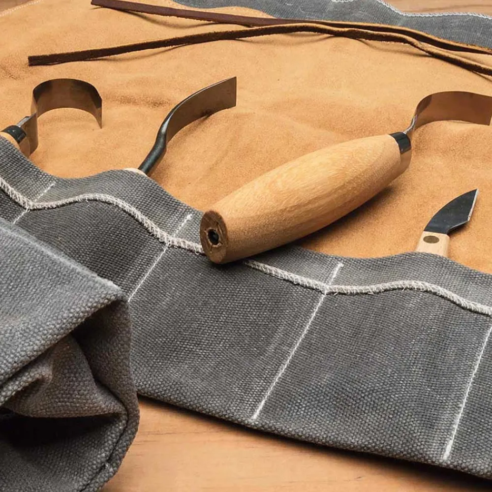 Garrett Wade Suede/Duck-Cloth Tool Roll Sale