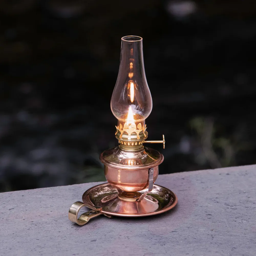 garrett-wade Unique Copper & Brass Swivel Oil Lamp Online