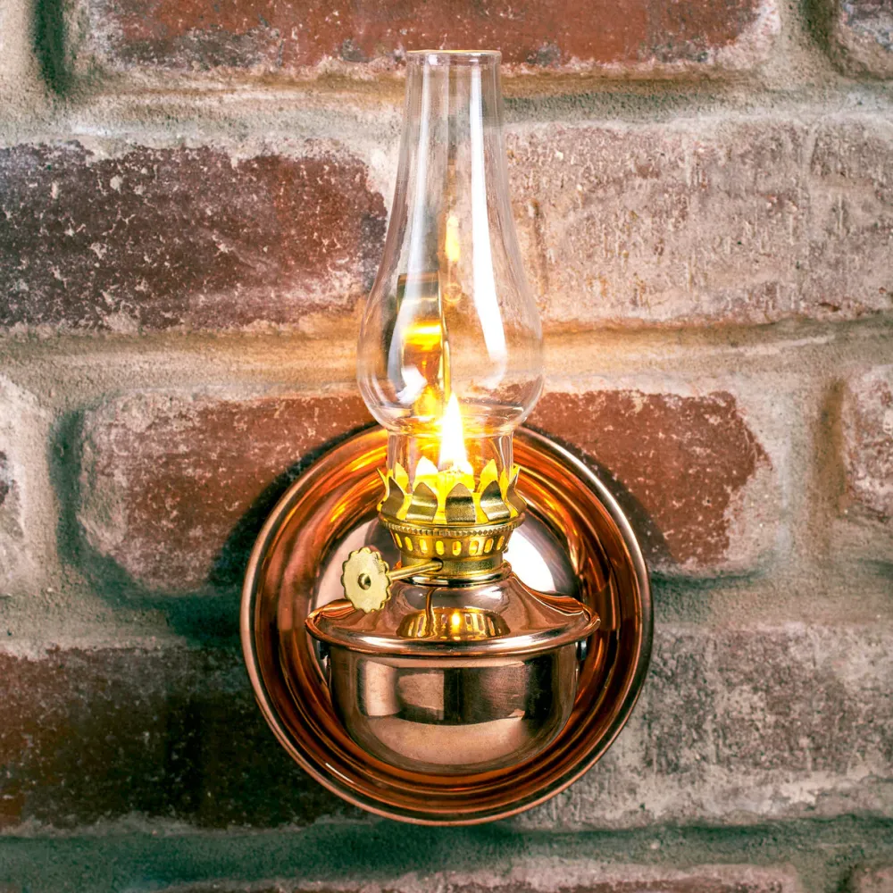 garrett-wade Unique Copper & Brass Swivel Oil Lamp Online