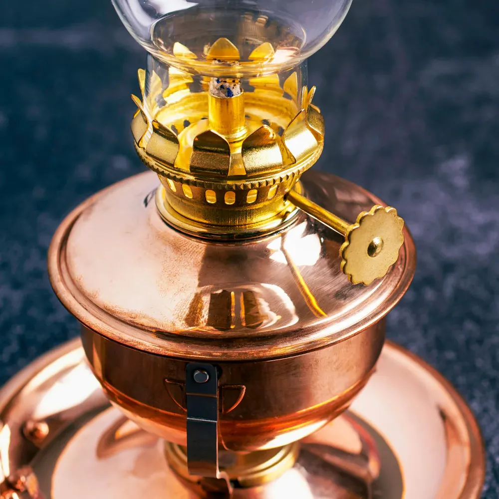 garrett-wade Unique Copper & Brass Swivel Oil Lamp Online