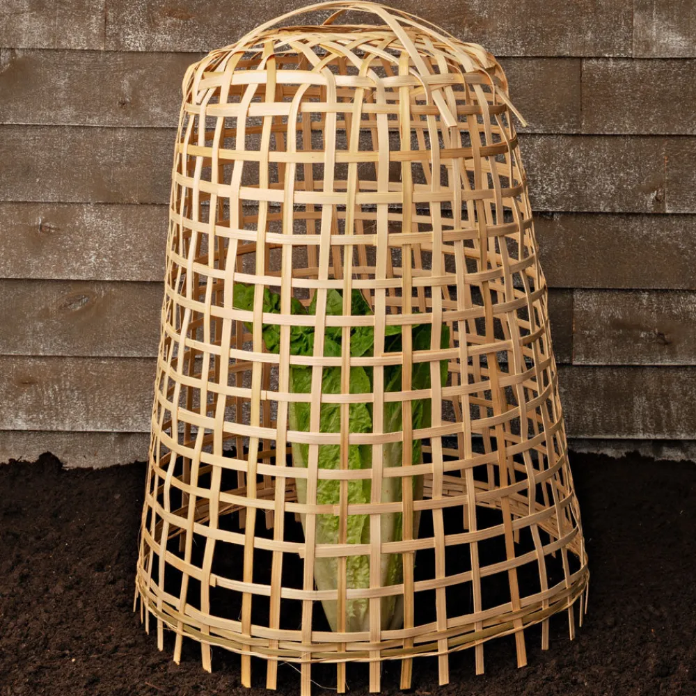garrett-wade Woven Bamboo Garden Cloche
